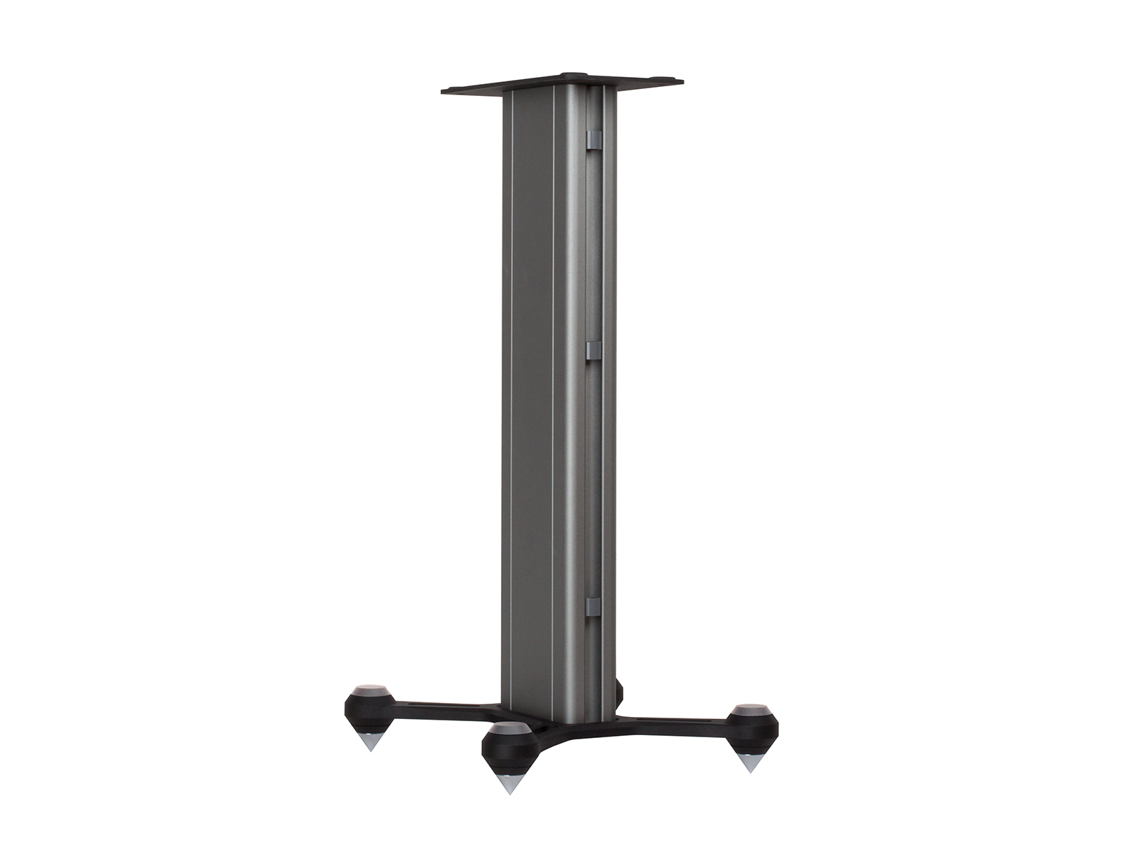 Speaker STAND, rear view in a black finish.