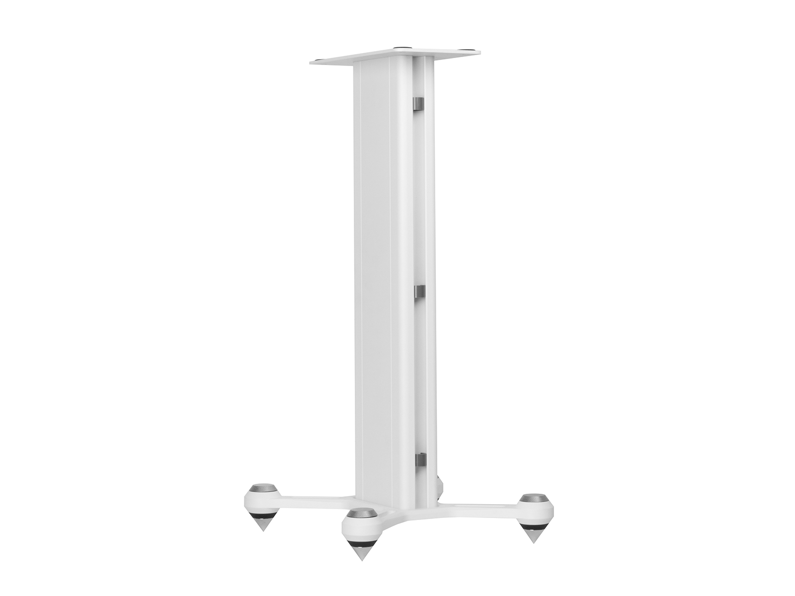 Speaker STAND, rear view in a white finish.