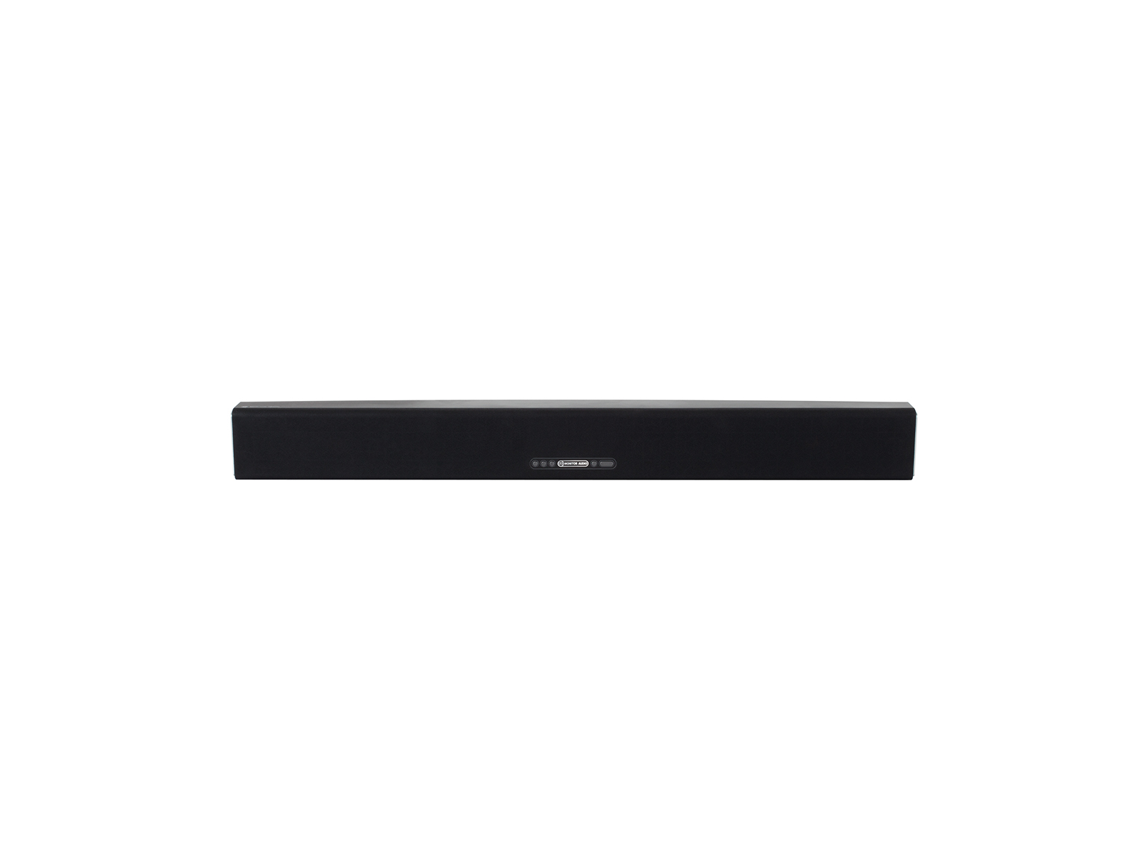 ASB-10, active soundbar speaker, front-on, with a black cloth grille.