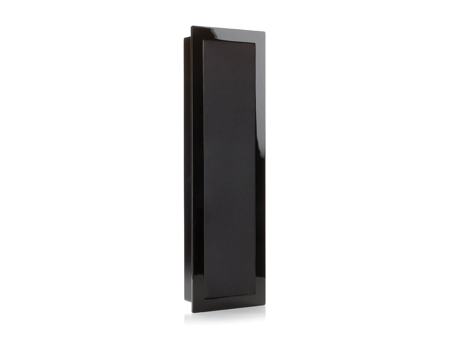 SoundFrame SF2, on-wall speakers, with a high gloss black lacquer finish.