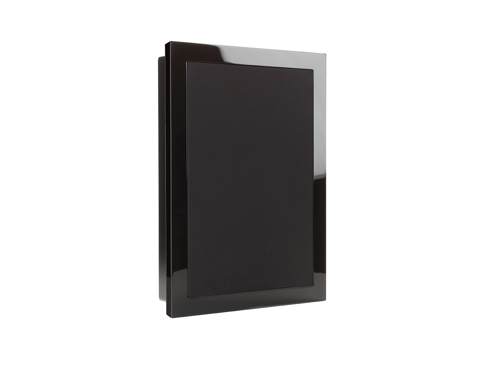 SoundFrame SF1, in-wall speakers, with a high gloss black lacquer finish.