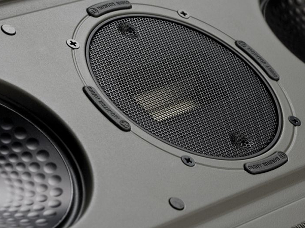 Controlled Performance CP-IW460X in-wall speakers, detail view.
