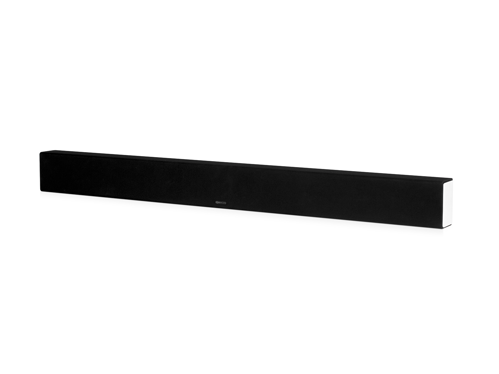 SB-4, passive soundbar speaker, side on, with a black cloth grille.