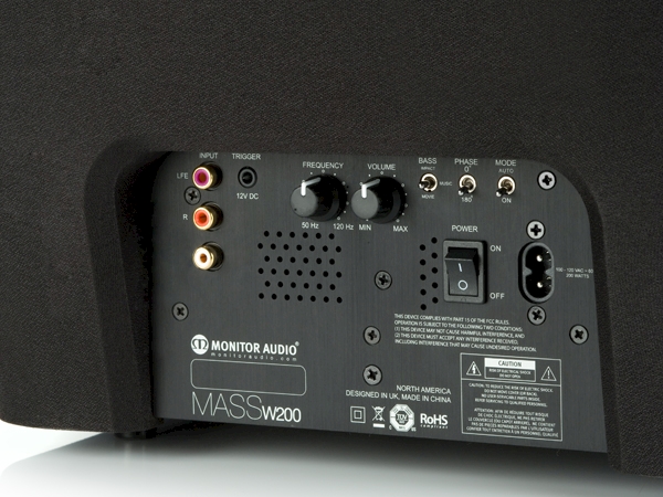 Monitor Audio MASS W200 10" Powered Subwoofer Massw200-tech.600x450